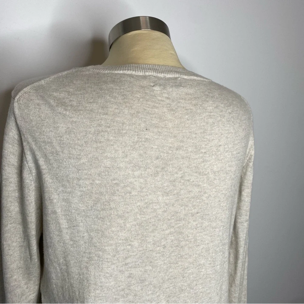J. Crew Red Sequin Apple Teddie Crew Neck Sweater